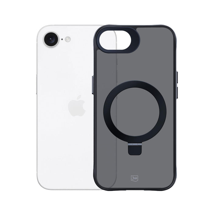 3mk Smoke Case Mag&amp;Stand for Apple iPhone 16E - black