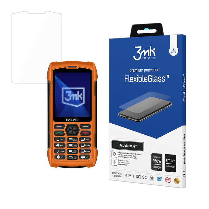 3mk FlexibleGlass hybrid glass for Evolveo StrongPhone H1