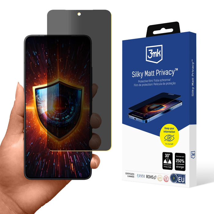 Privacy Screen Protector 3mk Silky Matt Privacy for Xiaomi Poco F7 Pro / Xiaomi Poco F7 Ultra