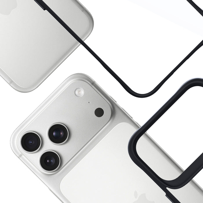 3mk Satin Armor Case+ for iPhone 17 Pro Max - Transparent Black