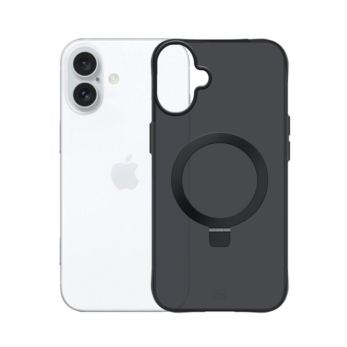 3mk Smoke Case Mag&amp;Stand for iPhone 17 - black