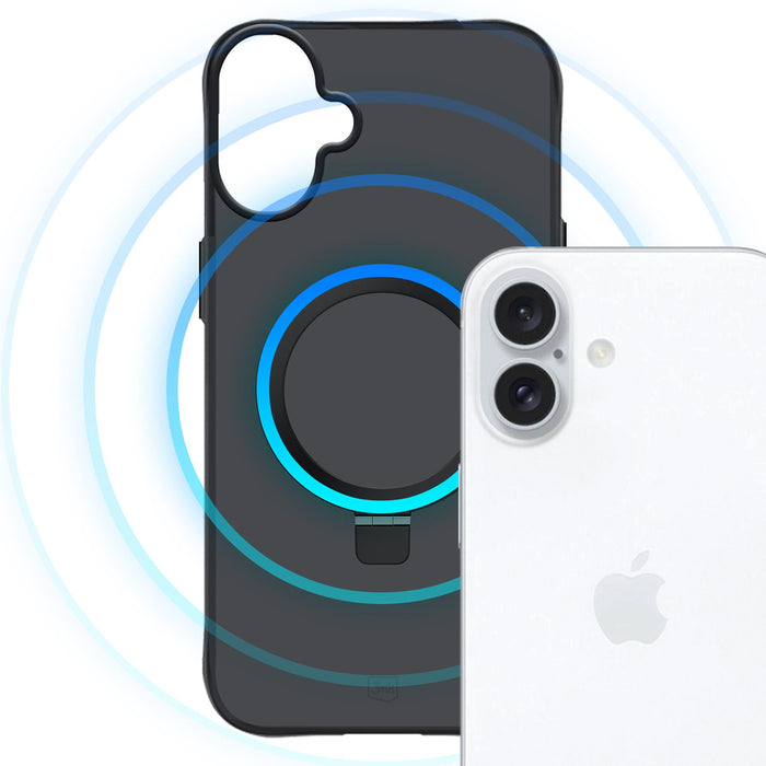 3mk Smoke Case Mag&amp;Stand for iPhone 17 - black