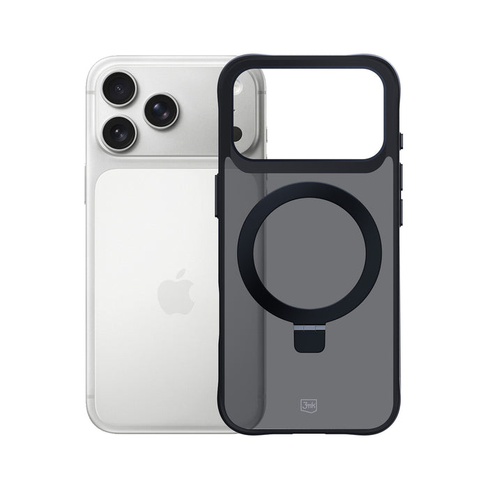 3mk Smoke Case Mag&amp;Stand for iPhone 17 Pro - Black