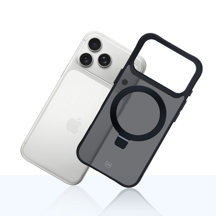 3mk Smoke Case Mag&amp;Stand for iPhone 17 Pro - Black