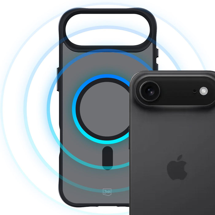 3mk Smoke MagCase for iPhone 17 Air - Black Semi-Transparent