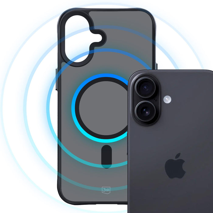 3mk Smoke MagCase for iPhone 17 - Black Semi-Transparent