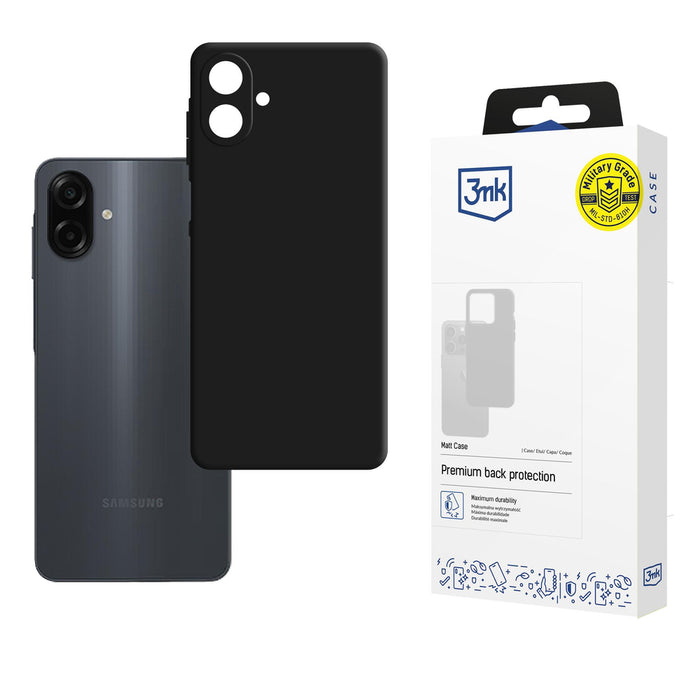 3mk Matt Case for Samsung Galaxy A07 4G - Black
