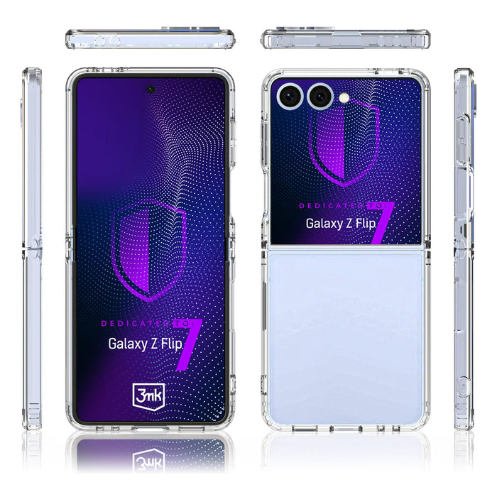 3mk Armor Case for Samsung Galaxy Z Flip 7 - Transparent