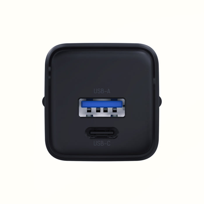 3mk Hyper GaN Charger 20W QC4+ PD PPS USB-C USB-A Wall Charger - Black