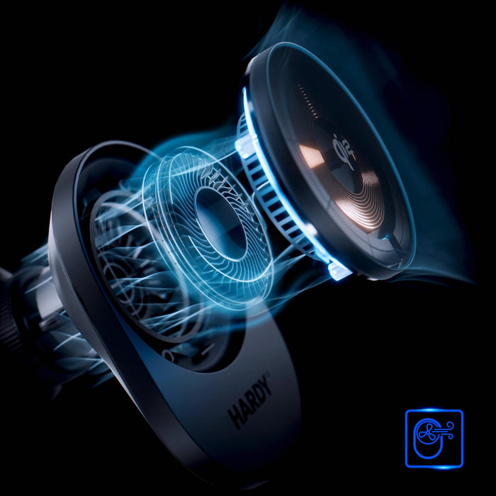 Car air vent holder 3mk Hardy AeroCharger 15W Qi2/MagSafe - black