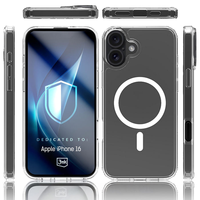 3mk Armor MagCase for iPhone 16 - transparent