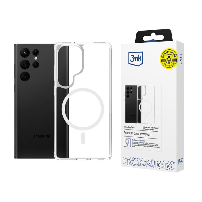 3mk Armor MagCase for Samsung Galaxy S24 Ultra - Transparent