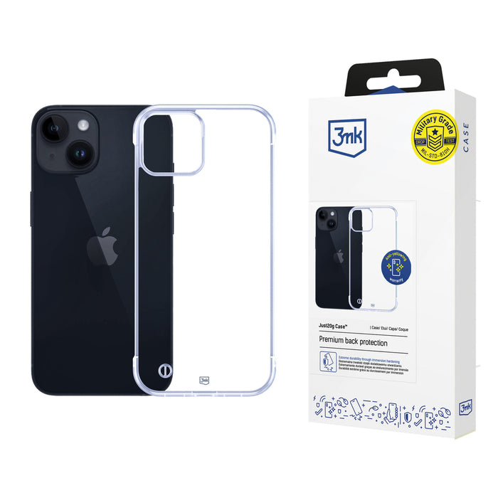 3mk Just20g Clear Case for iPhone 13 - transparent