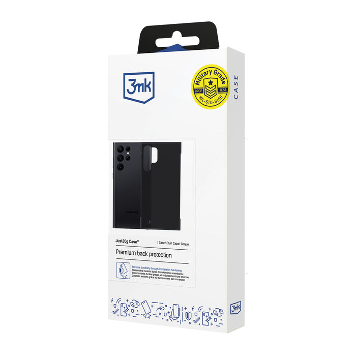 3mk Just20g Matt Case for Samsung Galaxy S23 Ultra - Matte Black