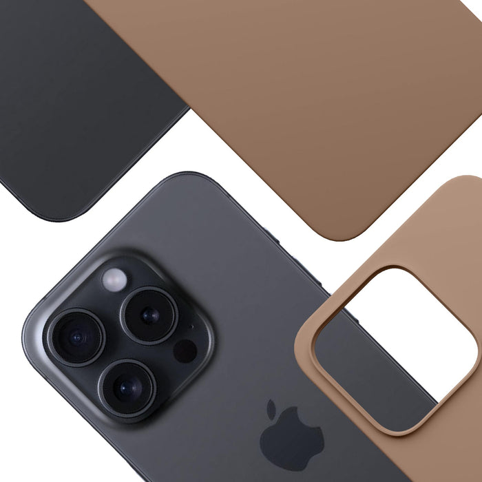 3mk Hardy MagSilicone Case for iPhone 15 Pro Max - Brown