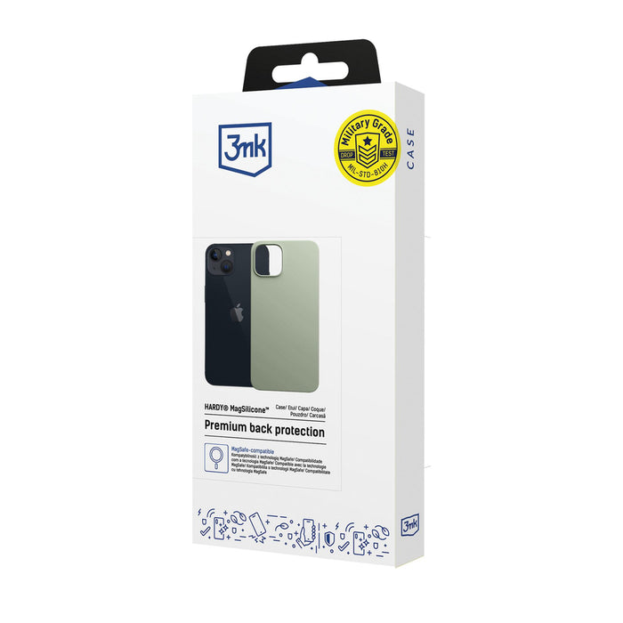 3mk Hardy MagSilicone iPhone 15 Case - Green