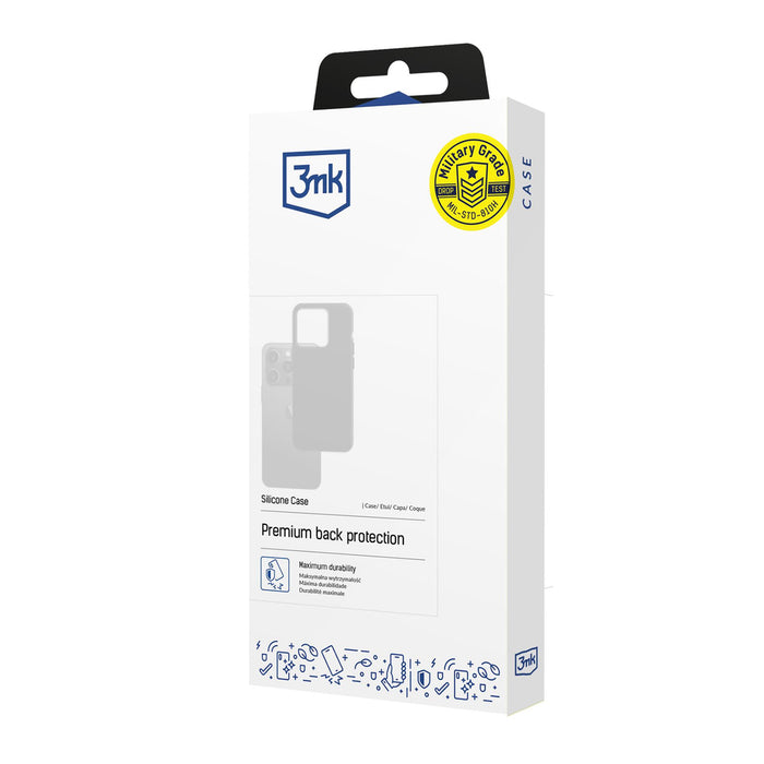 3mk Silicone Case for iPhone 16E - navy blue