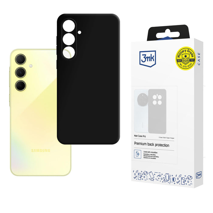 3mk Matt Case Pro for Samsung Galaxy A35 5G - Matte Black