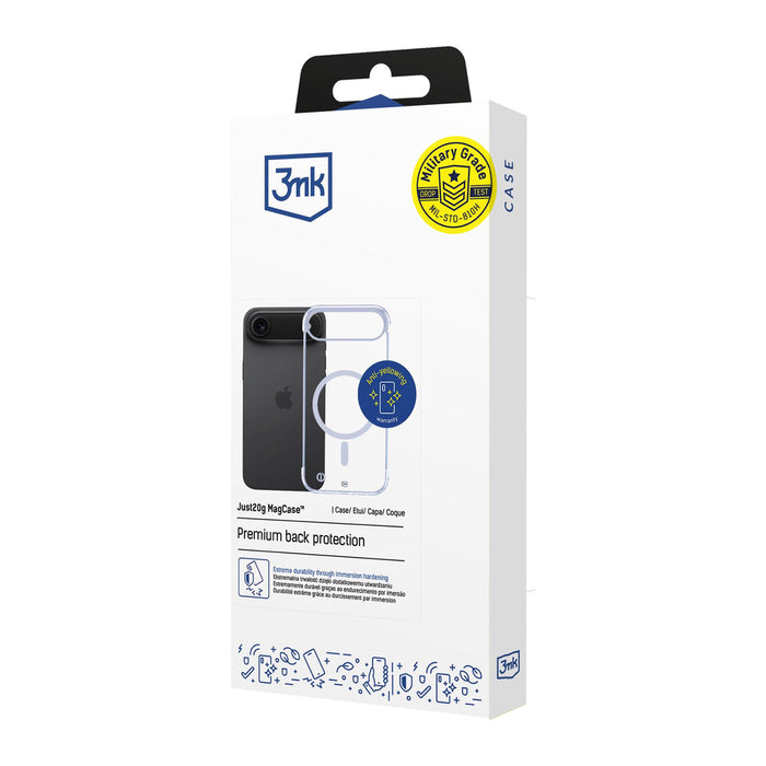 3mk Just20g MagCase for iPhone 17 Air - Transparent