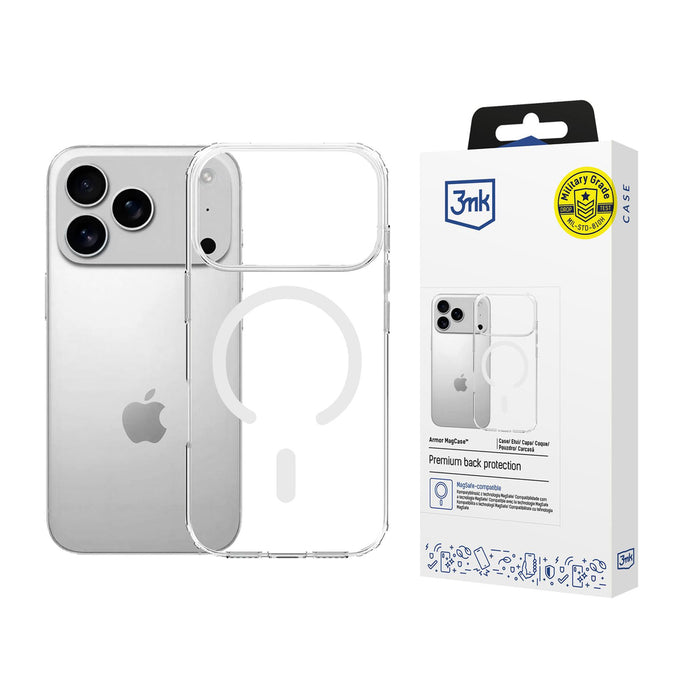 3mk Armor MagCase for iPhone 17 Pro - Transparent