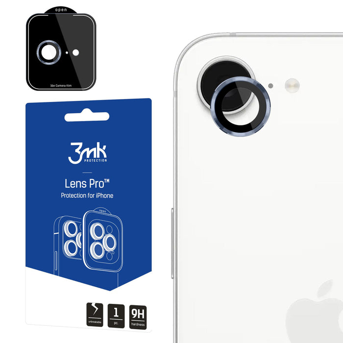 3mk Lens Protection Pro Tempered Glass for iPhone 16e - Blue