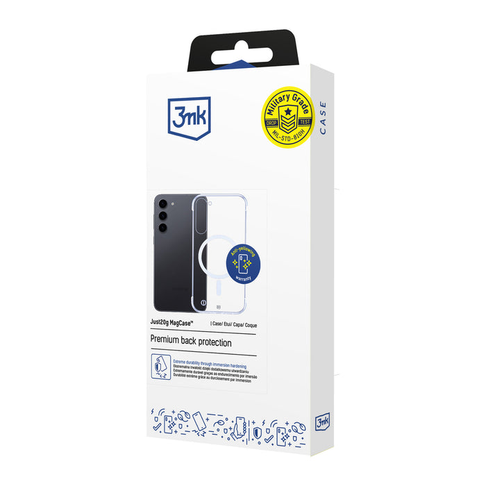 3mk Just20g MagCase for Samsung Galaxy S23+ - transparent