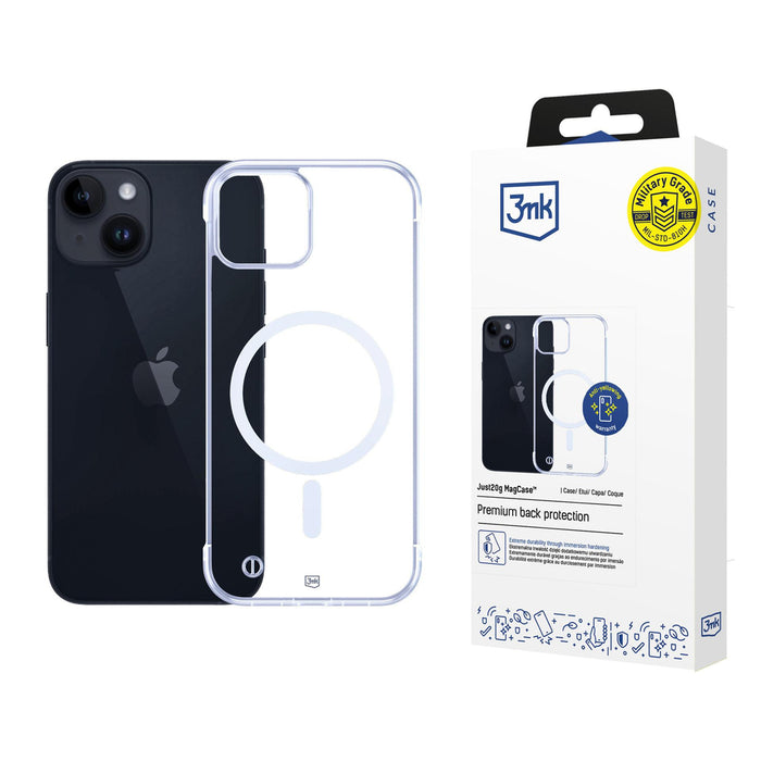 3mk Just20g MagCase for iPhone 14 Plus - transparent