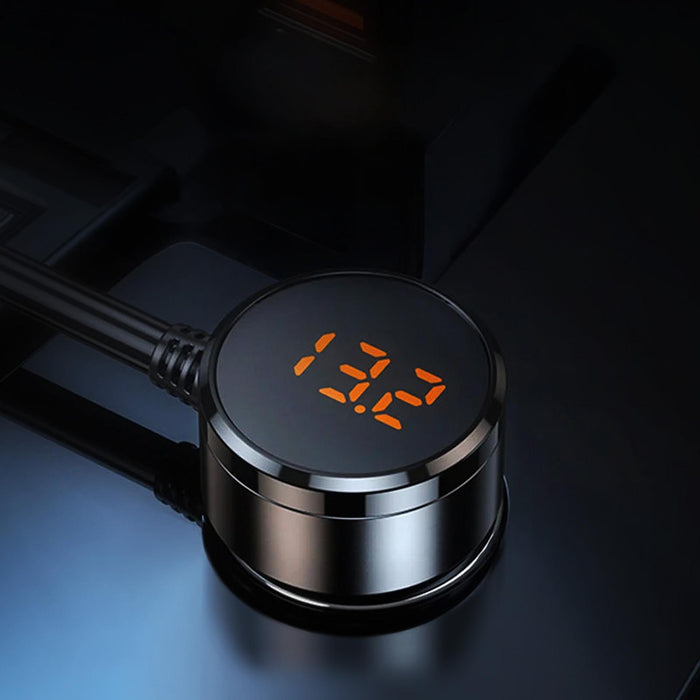 3mk Car Power Splitter PD 120W™ QC PPS UCB-C USB-A Car Charger for 7 Devices - Black