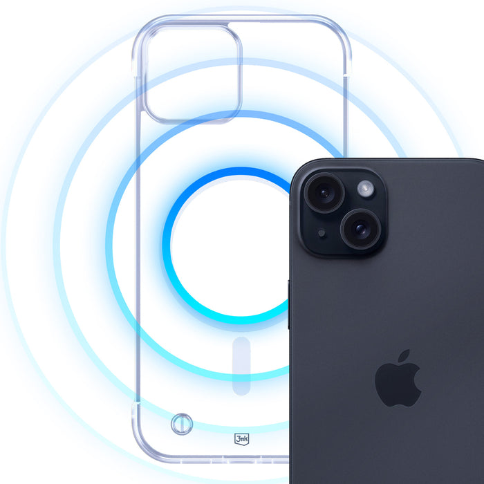 3mk Just20g MagCase for iPhone 15 Plus - transparent