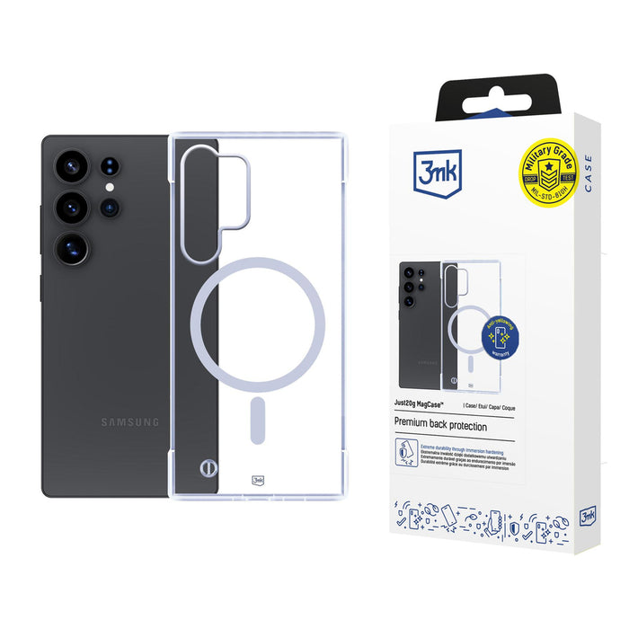 3mk Just20g MagCase for Samsung Galaxy S25 Ultra - Transparent