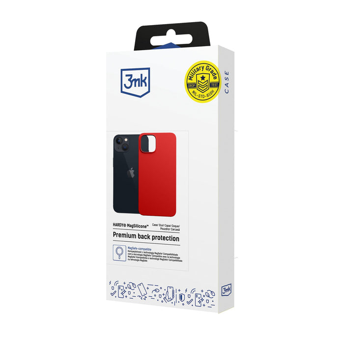 3mk Hardy MagSilicone Case for Apple iPhone 14 Plus - Red