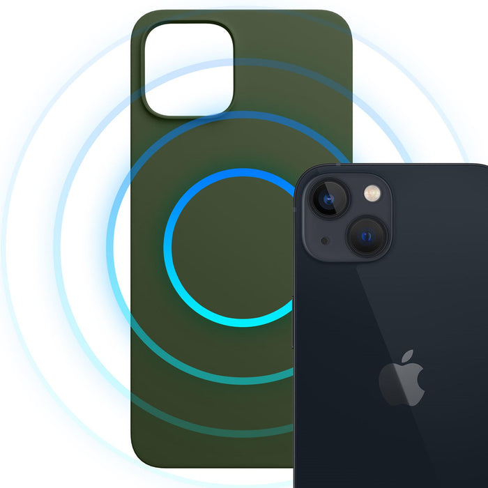 3mk Hardy MagSilicone Case for Apple iPhone 15 - Green