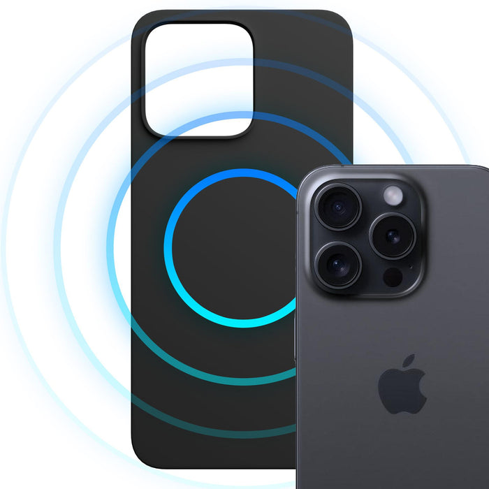 3mk Hardy MagSilicone Case for Apple iPhone 16 Pro - Black