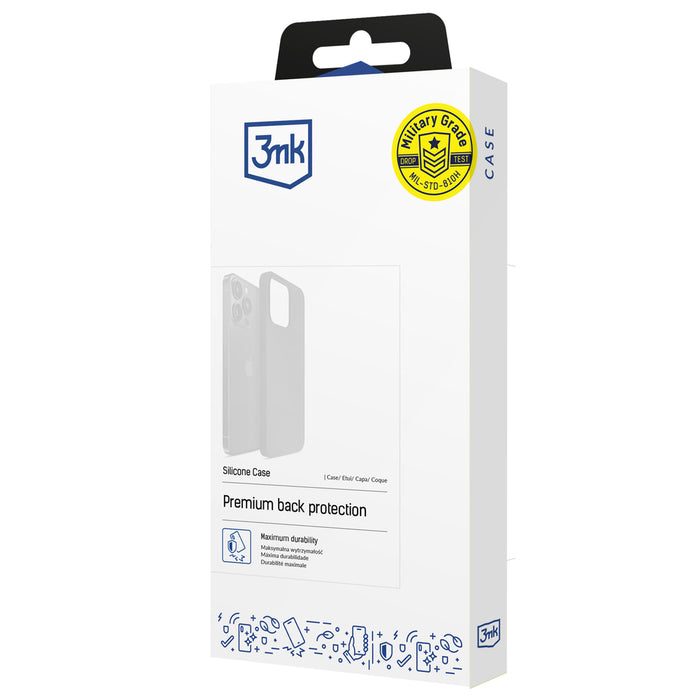 3mk Silicone Case for iPhone 15 Pro Max - Navy Blue