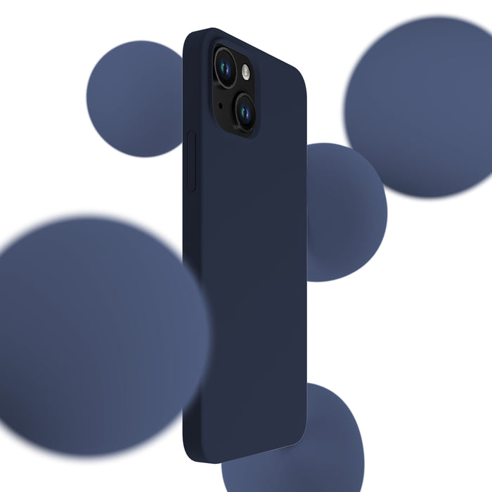 3mk Silicone Case for iPhone 15 - navy blue