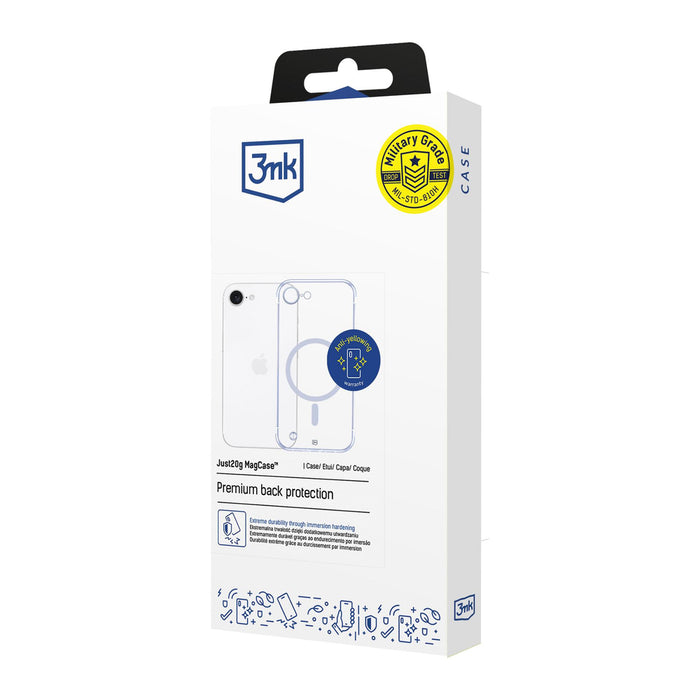 3mk Just20g MagCase for iPhone 16E - transparent