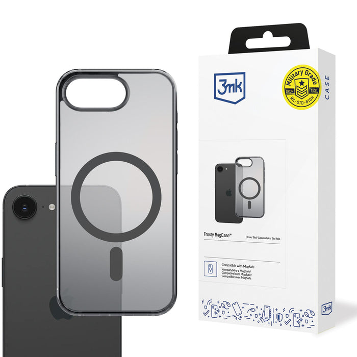 3mk Frosty MagCase for iPhone 16E - Black