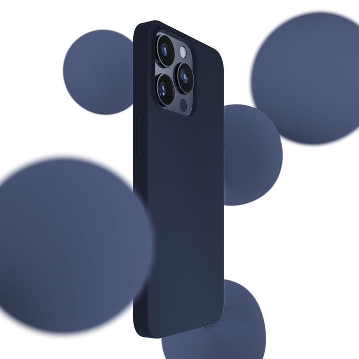 3mk Silicone Case for iPhone 16 Pro Max - Navy Blue