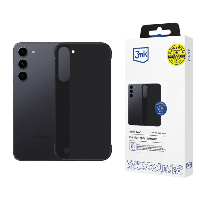 3mk Just20g Matt Case for Samsung Galaxy S23+ - Matte Black