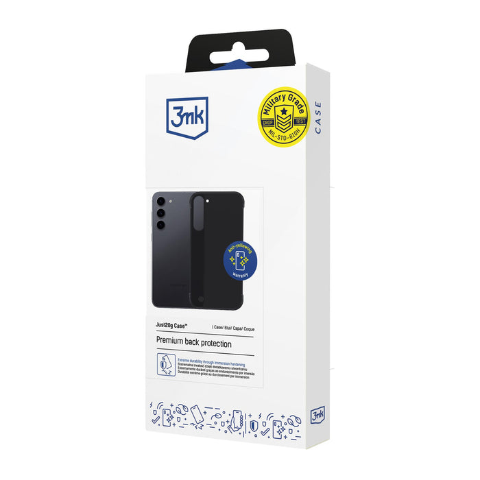 3mk Just20g Matt Case for Samsung Galaxy S23+ - Matte Black