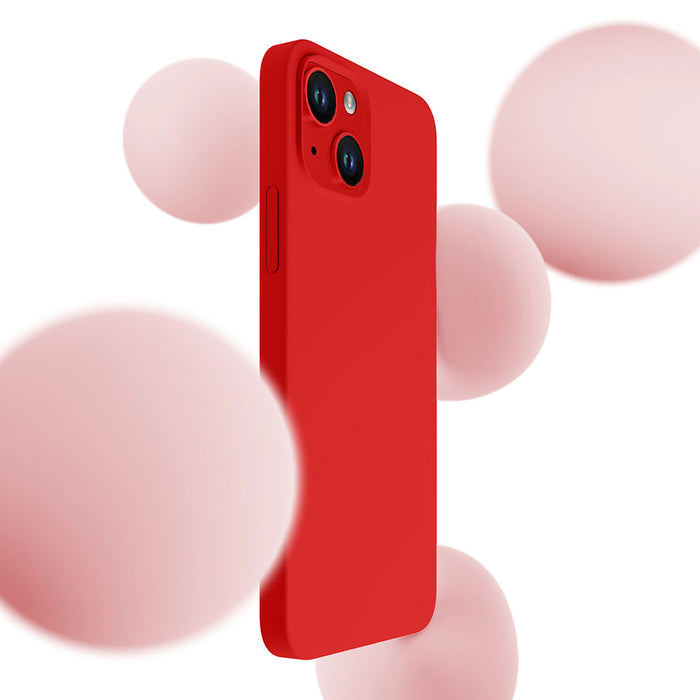 3mk Hardy Silicone MagCase for iPhone 14 Plus - red