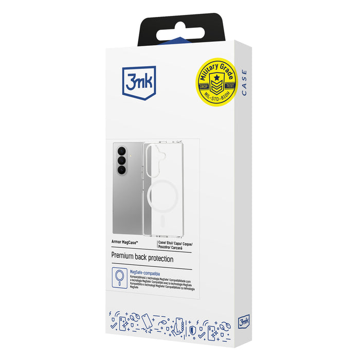 3mk Armor MagCase for Samsung Galaxy Z Fold 7 - Transparent