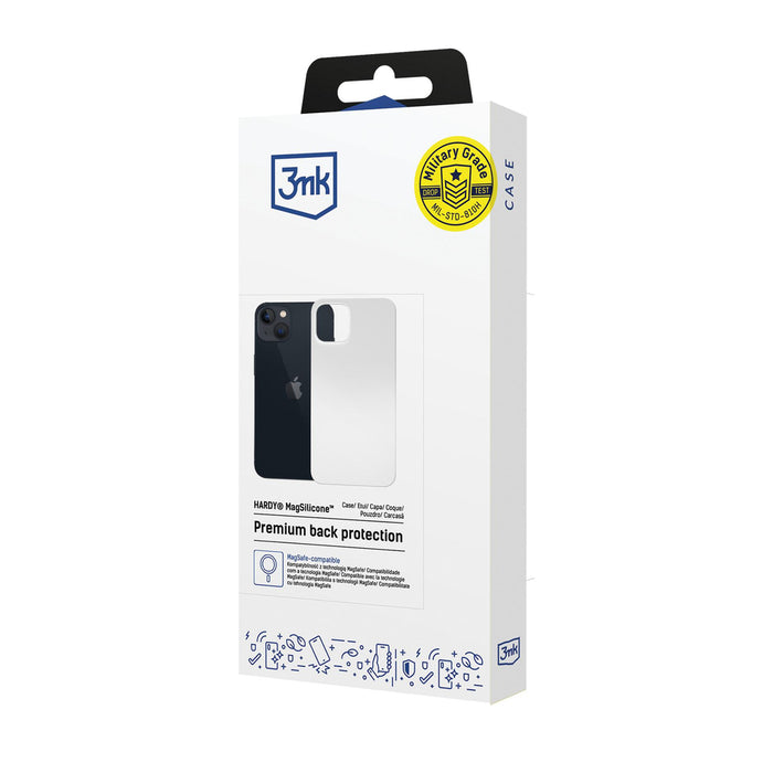 3mk Hardy MagSilicone Case for Apple iPhone 15 - White