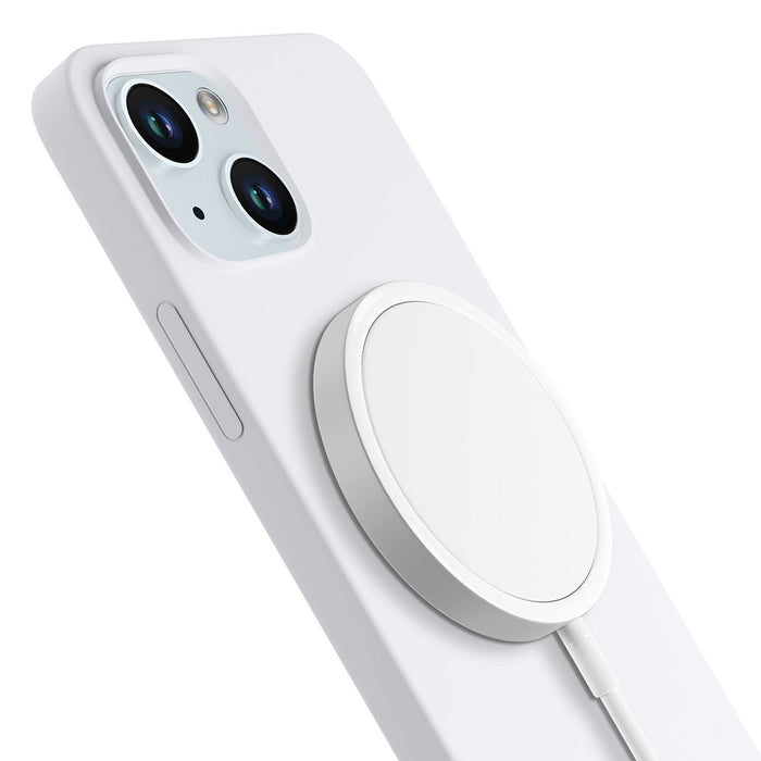 3mk Hardy Silicone MagCase for iPhone 15 Plus - White