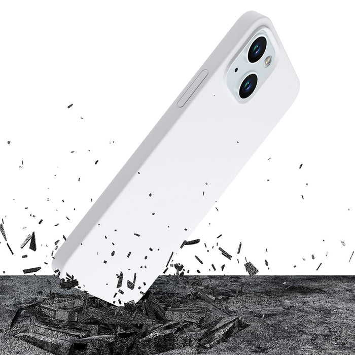 3mk Hardy Silicone MagCase for iPhone 15 Plus - White