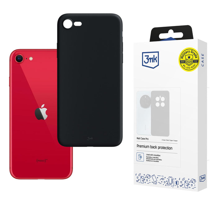 3mk Matt Case Pro for Apple iPhone SE 2022 - matte black