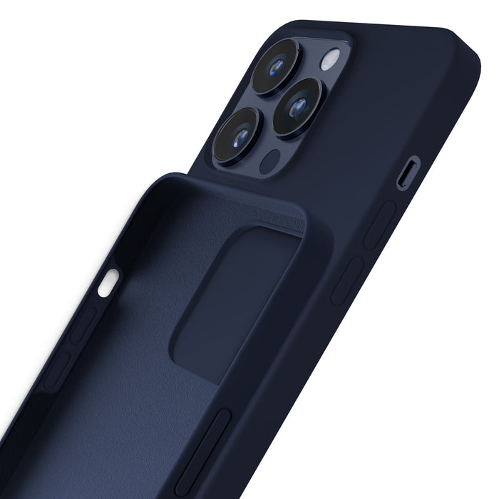 3mk Silicone Case for iPhone 15 Pro - Navy Blue