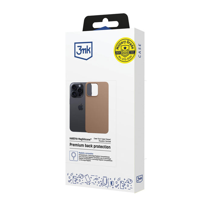 3mk Hardy MagSilicone Case for Apple iPhone 15 Pro - Gold