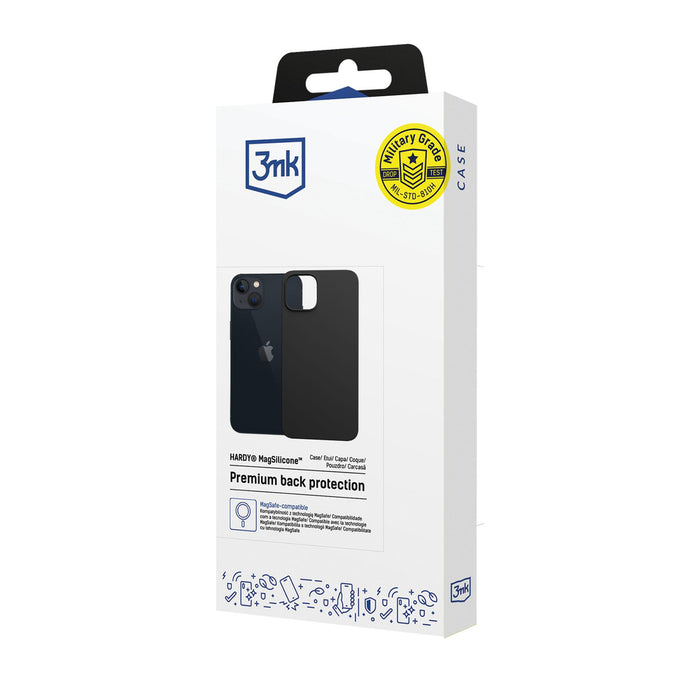 3mk Hardy MagSilicone Case for Apple iPhone 15 Plus - Gray