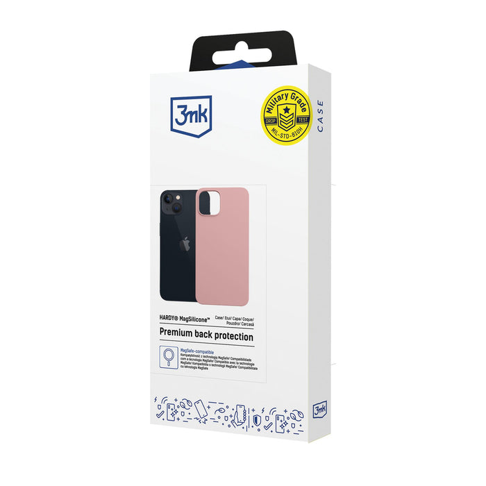 3mk Hardy MagSilicone Case for Apple iPhone 15 Plus - Pink